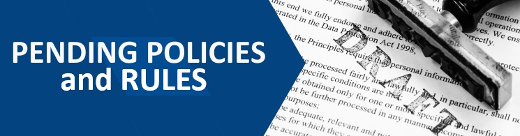 A clickable button to navigate to the Pending Policies webpage.